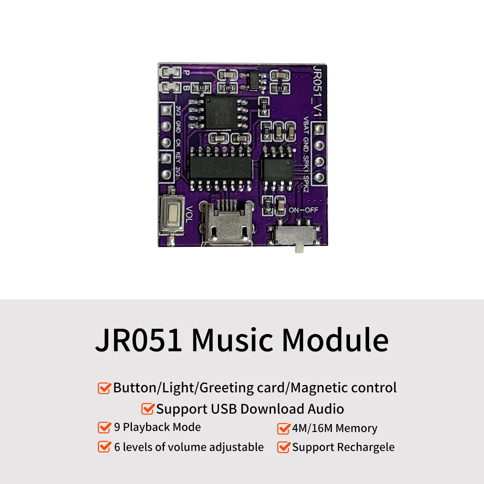 Download Audio Music Player - Müzik ses modülü USB indir dahili