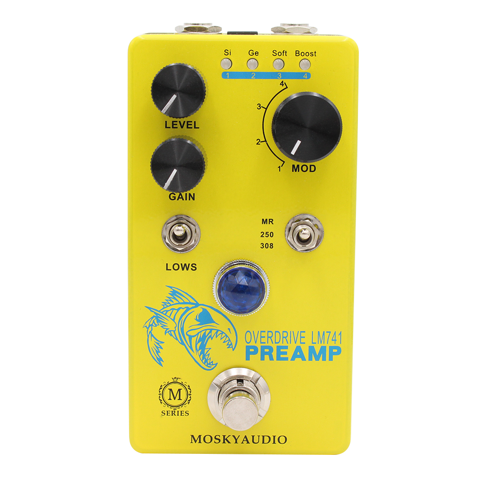 Looper Pedal Guitar - MOSKY LM741 Preamp gitar pedalı bozulma