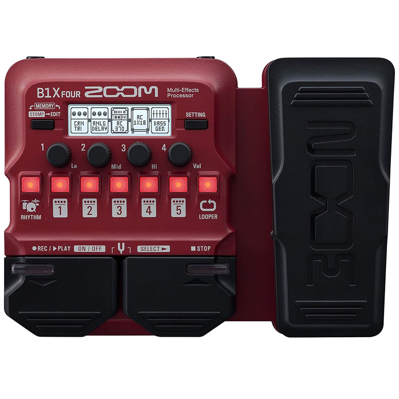 Looper Pedal Guitar - ZOOM B1X FOUR Bas Çoklu Efekt