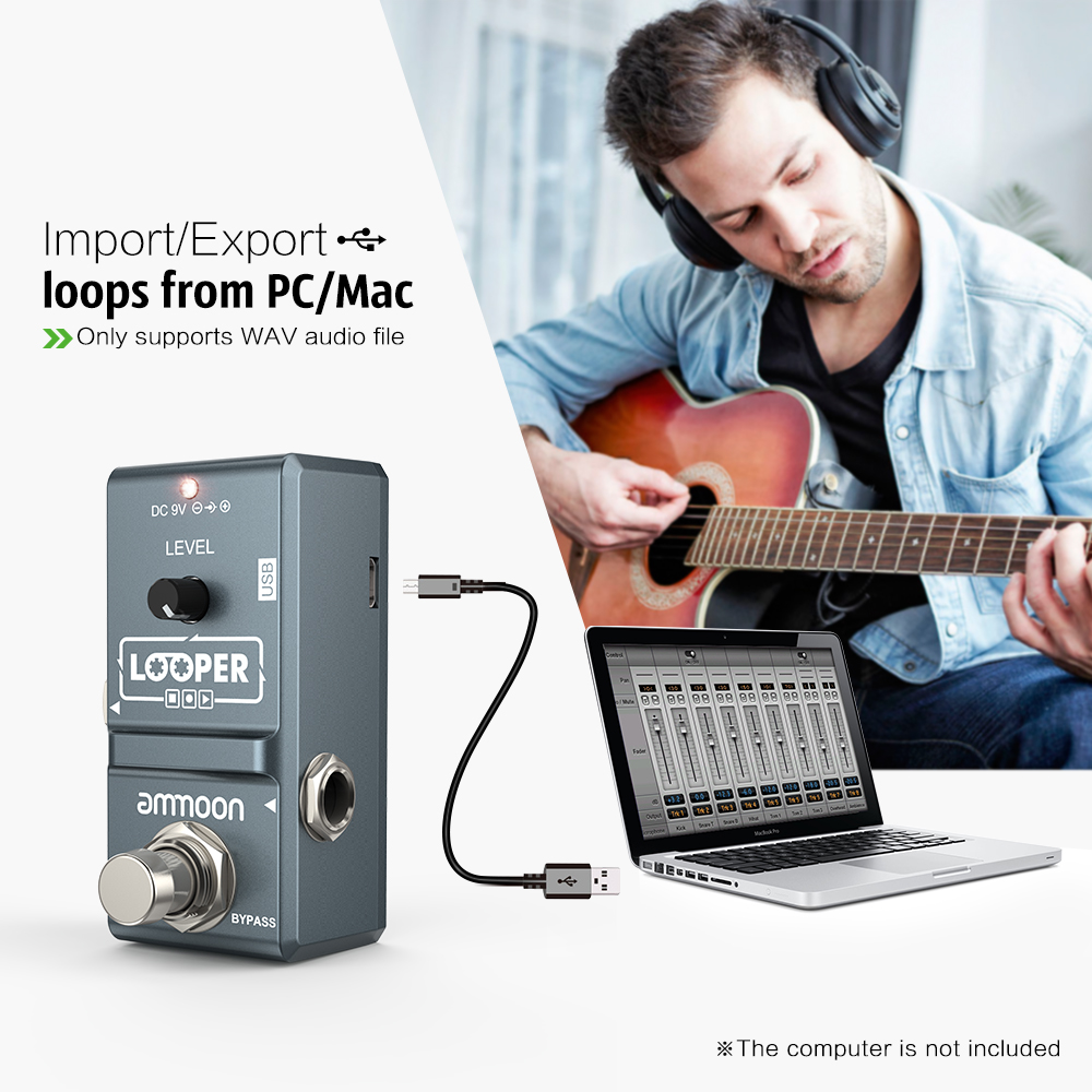 Ammoon AP-09 Nano döngü elektr - Looper Pedal Guitar incelemesi ve fiyatı