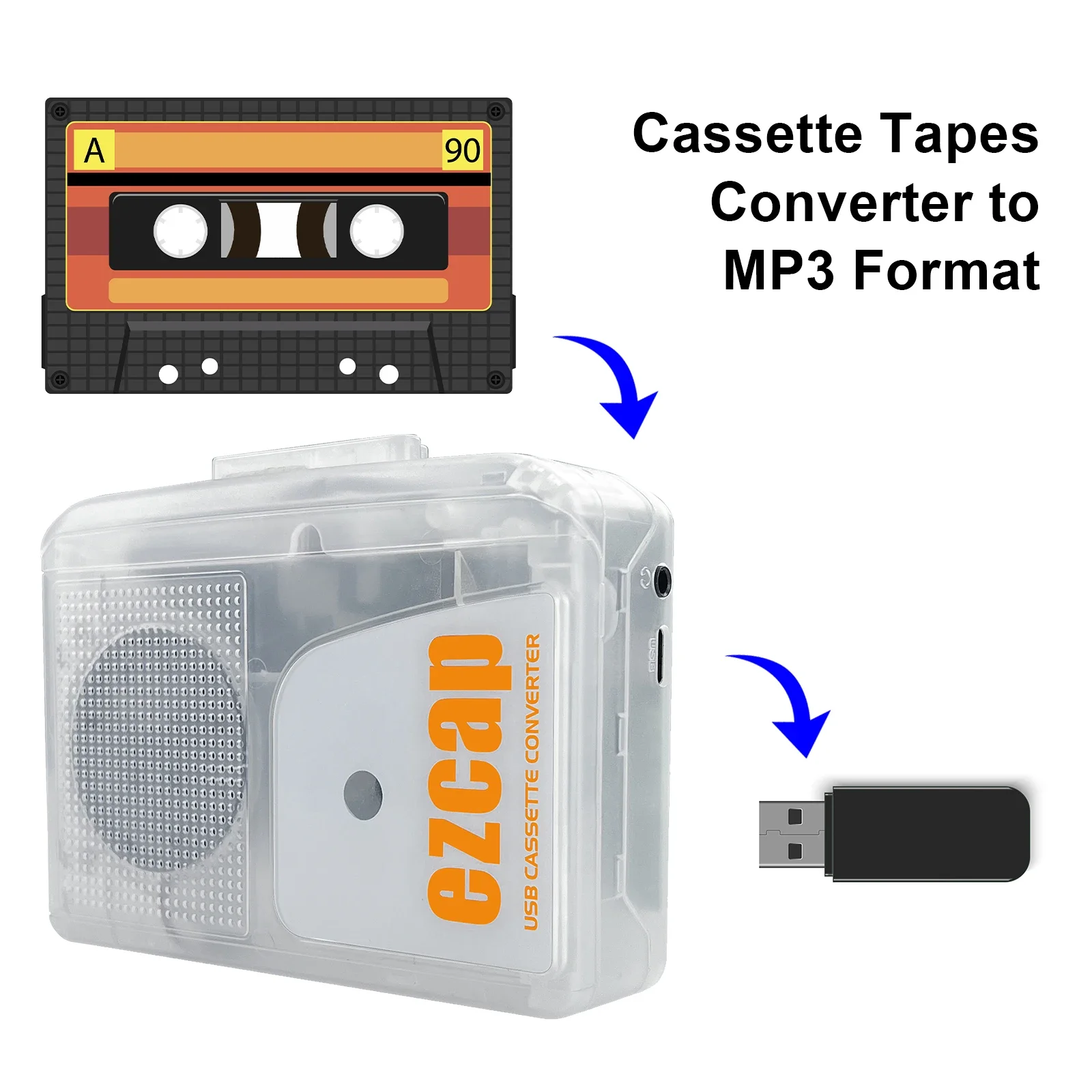 Yeni EZCAP249 USB Kaset Çalar  - Audio Music Converter To Mp3 incelemesi ve fiyatı