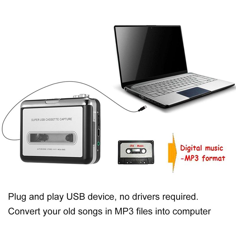 B27B USB Kaset Çaları MP3'ye D - Audio Music Converter To Mp3 incelemesi ve fiyatı