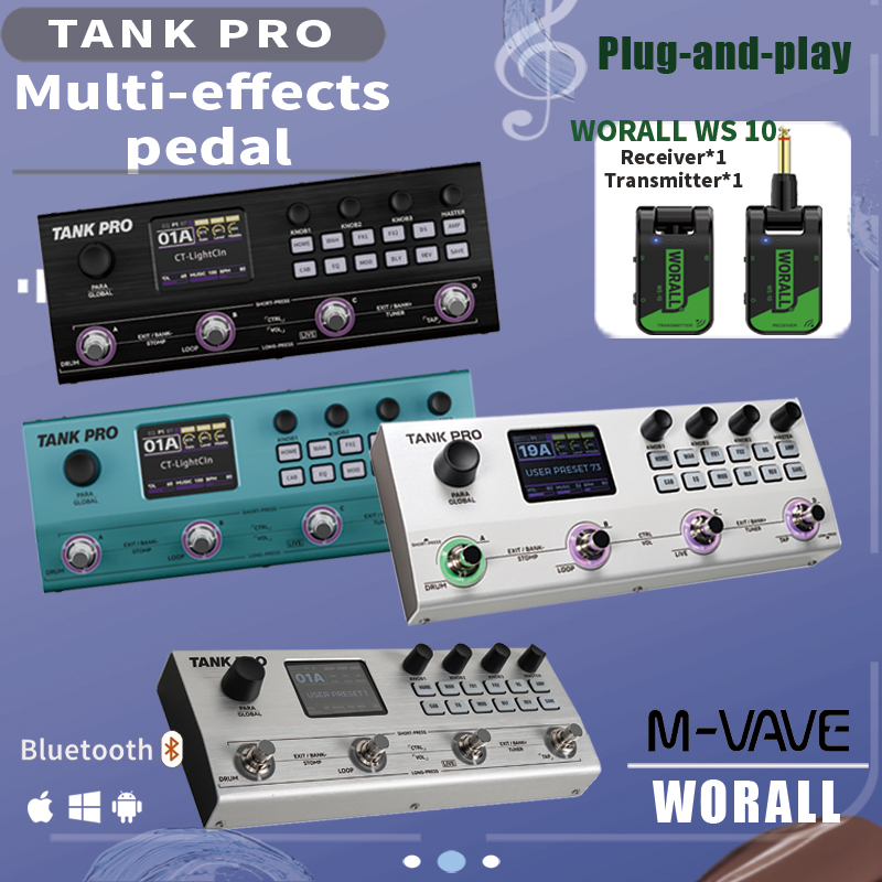 M VAVE TANK G/B TANK PRO Çoklu - Looper Pedal Guitar incelemesi ve fiyatı