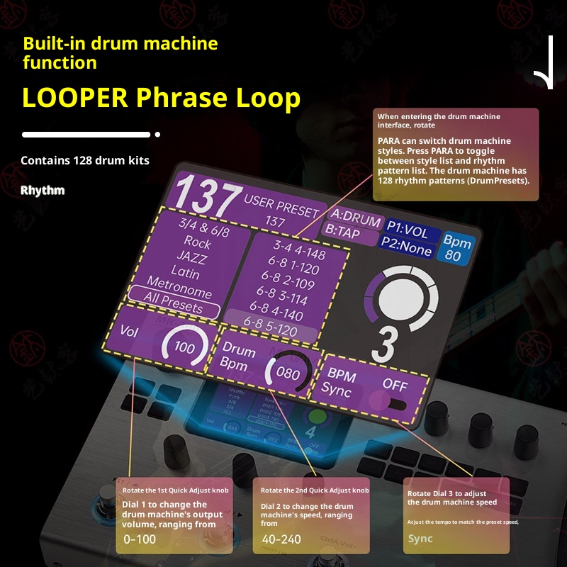 M-VAVE MK-300 Çok Fonksiyonlu  - Looper Pedal Guitar incelemesi ve fiyatı